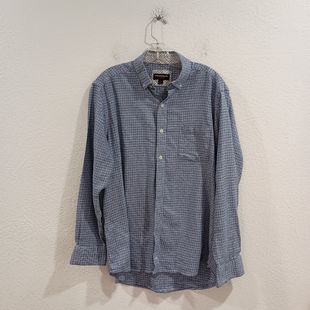 Johnston & Murphy Blue Print Shirt